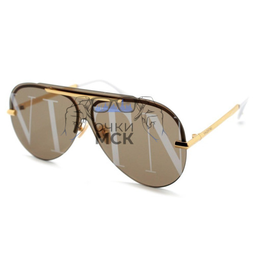 Очки Valentino VA 3232 Золотистые солнцезащитные унисекс женские мужские оригинал