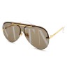 Очки Valentino VA 3232 Золотистые солнцезащитные унисекс женские мужские оригинал
