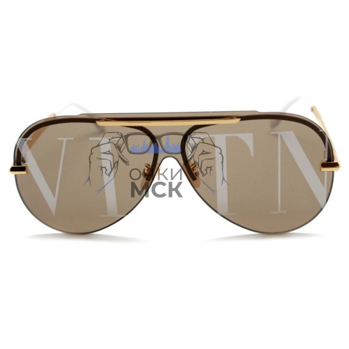 Очки Valentino VA 3232 Золотистые солнцезащитные унисекс женские мужские оригинал