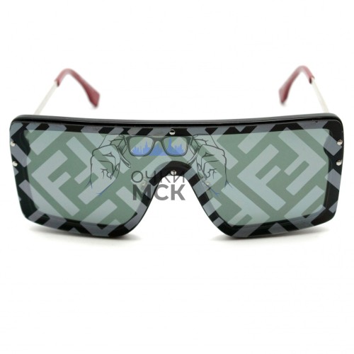 Очки Fendi FFM 0046 Зеленые солнцезащитные женские оригинал