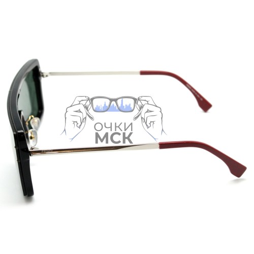 Очки Fendi FFM 0046 Зеленые солнцезащитные женские оригинал
