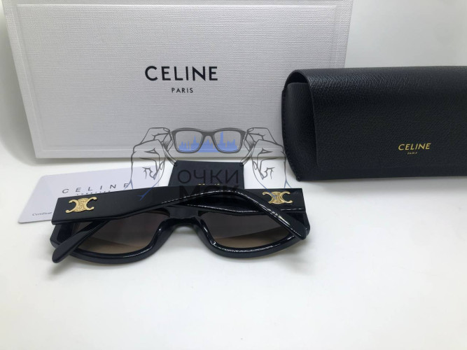 Очки Celine Black/Brown солнцезащитные женские оригинал