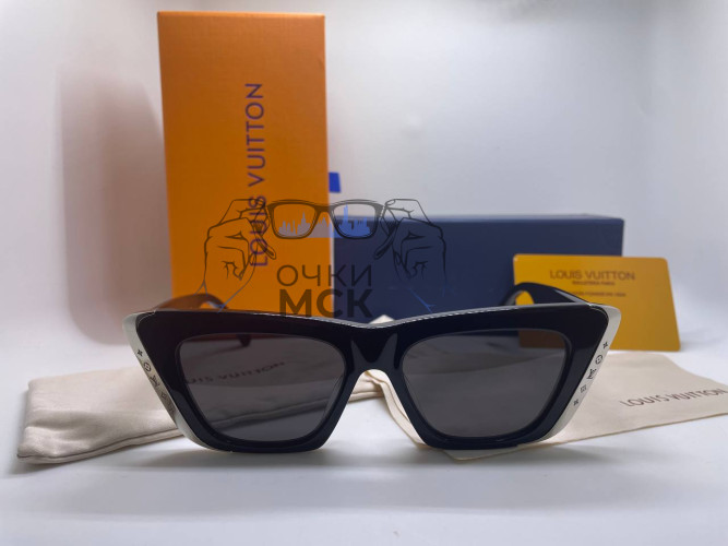 Очки Louis Vuitton Gold/Black/Black солнцезащитные женские оригинал