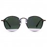 Очки Ray Ban RB3574N Blaze Round Сиреневые зеркальные солнцезащитные унисекс женские мужские оригинал