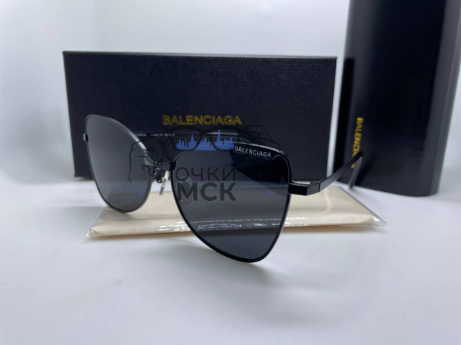 Очки Balenciaga Full Black Черный градиент солнцезащитные унисекс женские мужские оригинал