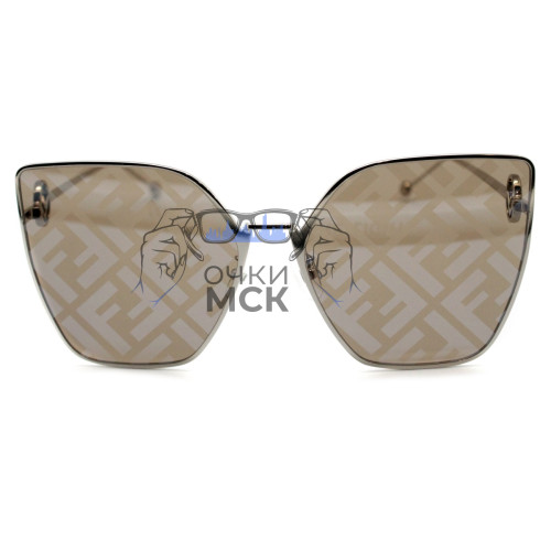 Очки Fendi F is Fendi FF 0323 Logo C2 Светло-коричневый градиент солнцезащитные женские оригинал