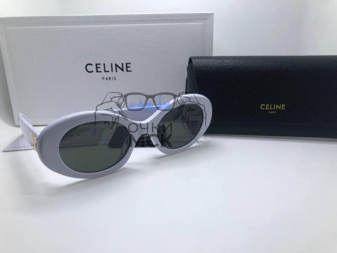 Очки Celine White/Black солнцезащитные женские оригинал