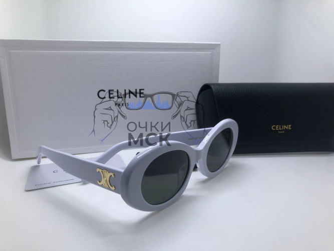 Очки Celine White/Black солнцезащитные женские оригинал